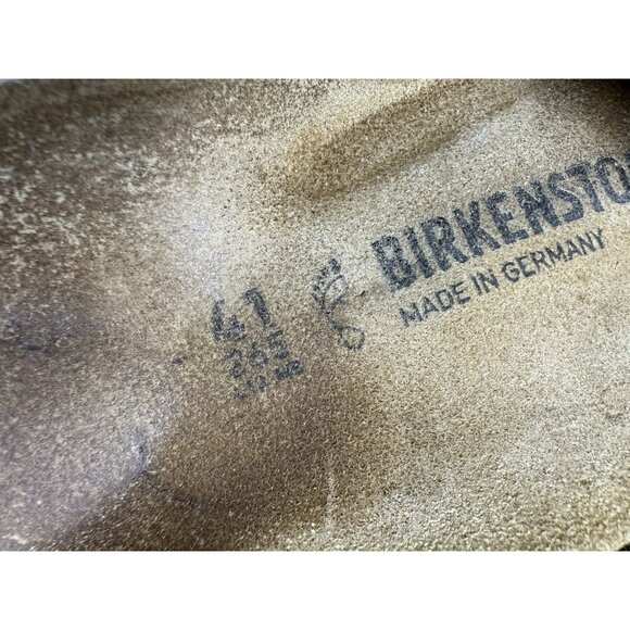 Birkenstock Madrid Big Buckle Black Leather Slide Sandals Size 41 - Picture 7 of 11